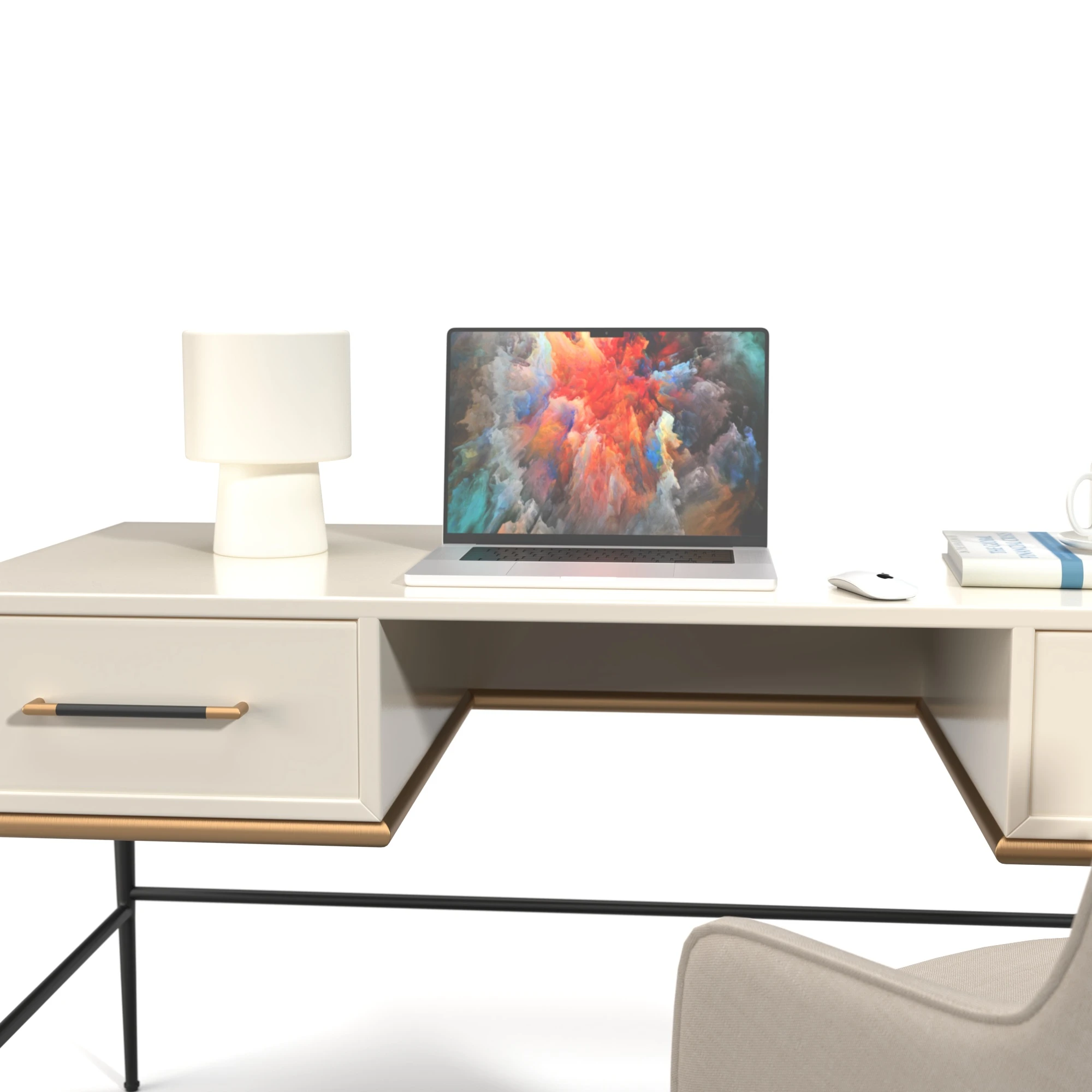 Office Set 01 3D Model_05